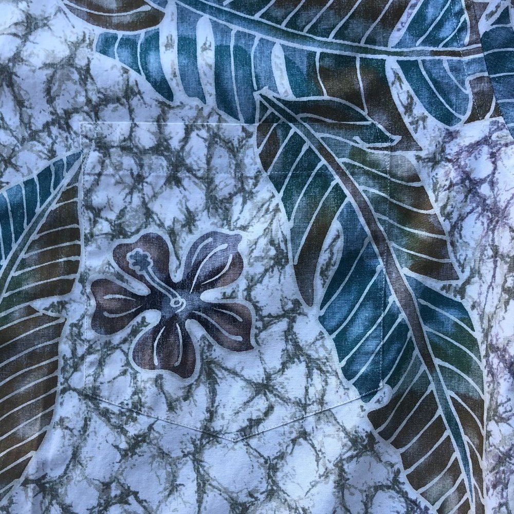COOKE STREET Men’s Tropical Hibiscus Short Sleeve Hawaiian Shirt sz L - Picture 5 of 7